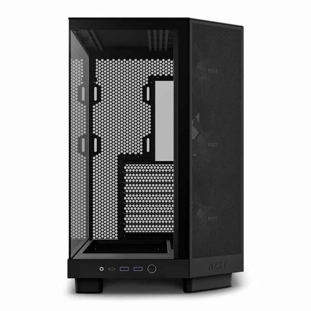 (image for) NZXT H6 Flow RGB Black Compact Dual-Chamber Tempered Glass PC Case